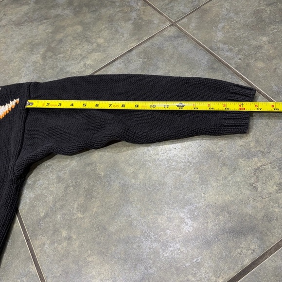 Vtg Halloween Pumpkin Harvest Embroidered Sweater M Grandma RARE Premimum Boho - Picture 7 of 8